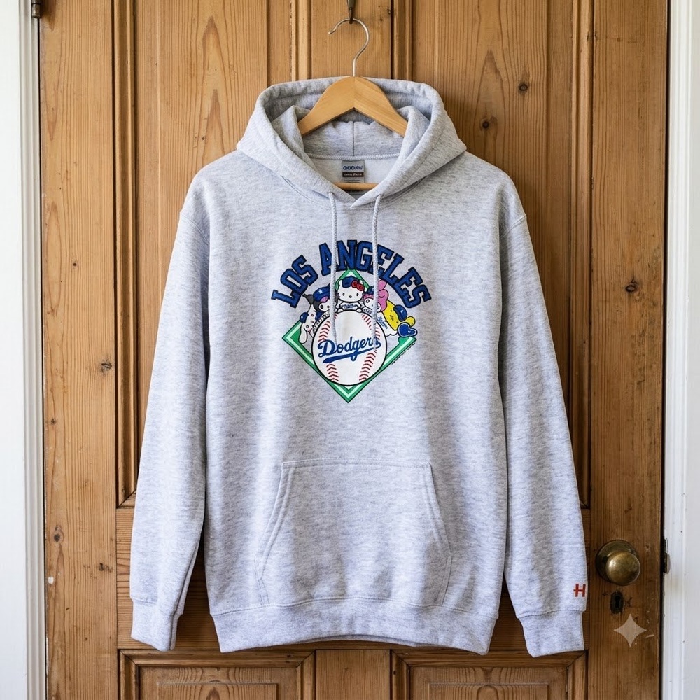 Los Angeles Dodgers x Hello Kitty and friends Hoodie remake